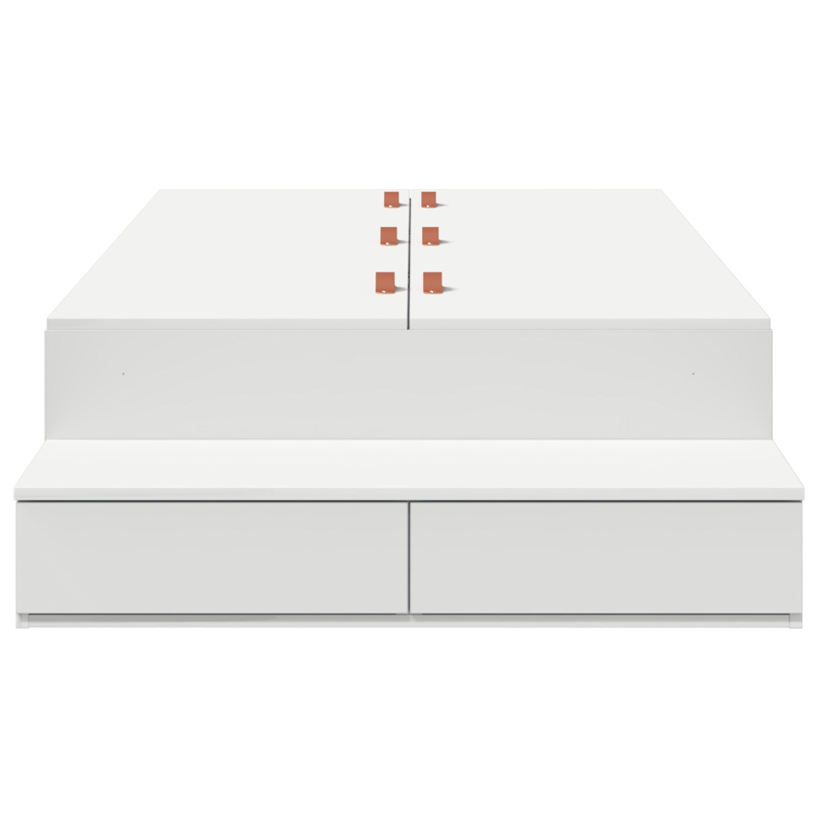 Struttura letto contenitore Bianca 100x200 cm