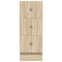 Struttura letto con contenitore in rovere Sonoma 100x200 cm