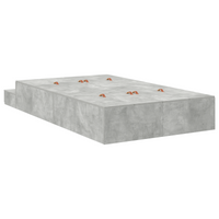 Struttura Letto Grigio cemento 120x200 cm