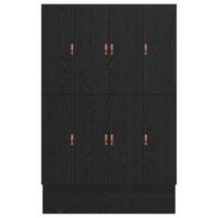 Struttura Letto con Contenitore in Rovere Nero 150x200 cm