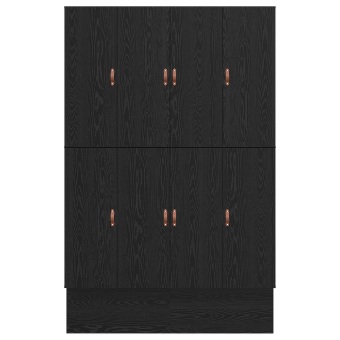 Struttura Letto con Contenitore in Rovere Nero 150x200 cm