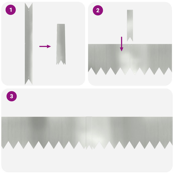 Bordi per Prato  50 pz 100x0,5x20 cm Acciaio Galvanizzato
