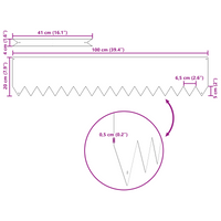 Bordi per Prato  50 pz 100x0,5x20 cm Acciaio Galvanizzato