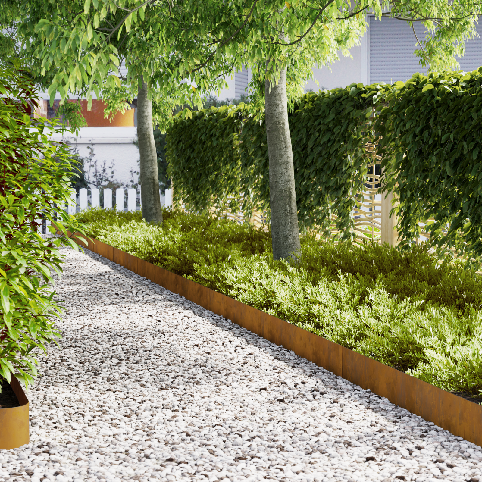 Borders per prato  50 pz 100x0,5x20 cm Acciaio resistente alle intemperie