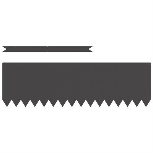 bordature per prato  30 pezzi Nero 100x0,5x30 cm Acciaio