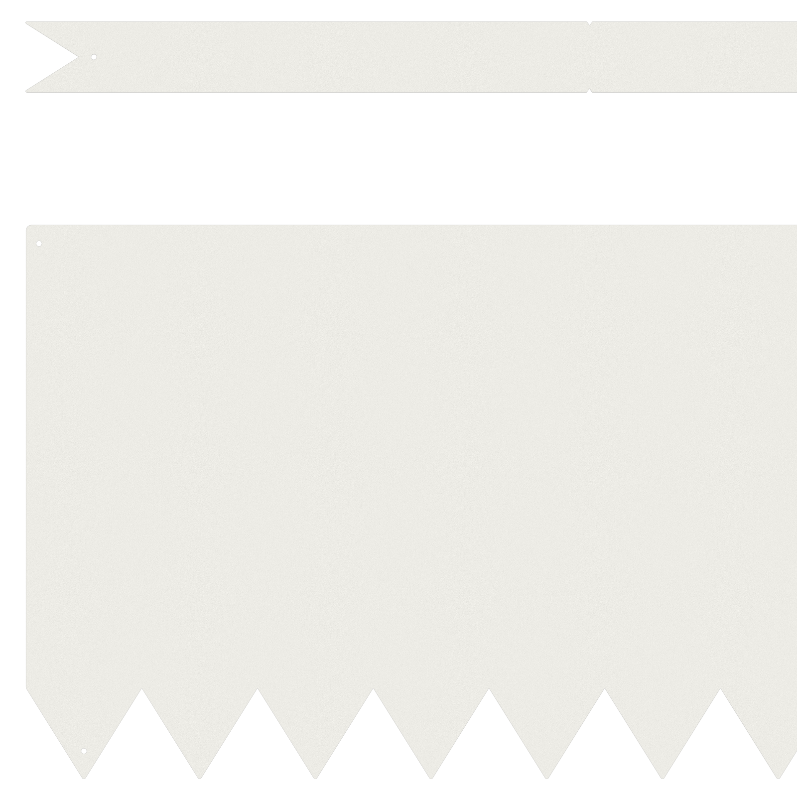 Bordature per Giardino 30 pcs Bianco 100x0,5x30 cm Acciaio