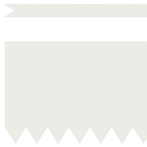 Bordature per Giardino 30 pcs Bianco 100x0,5x30 cm Acciaio