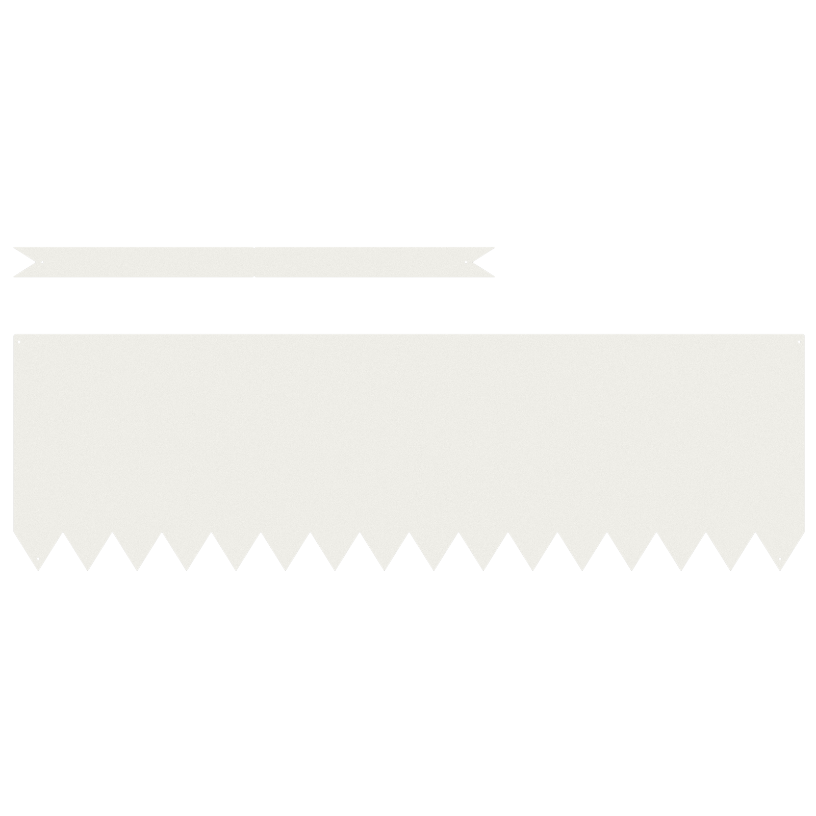 Bordature per Giardino 30 pcs Bianco 100x0,5x30 cm Acciaio