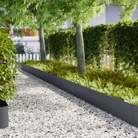 Bordature per Giardino 30 pz Antracite 100x0,5x30 cm Acciaio