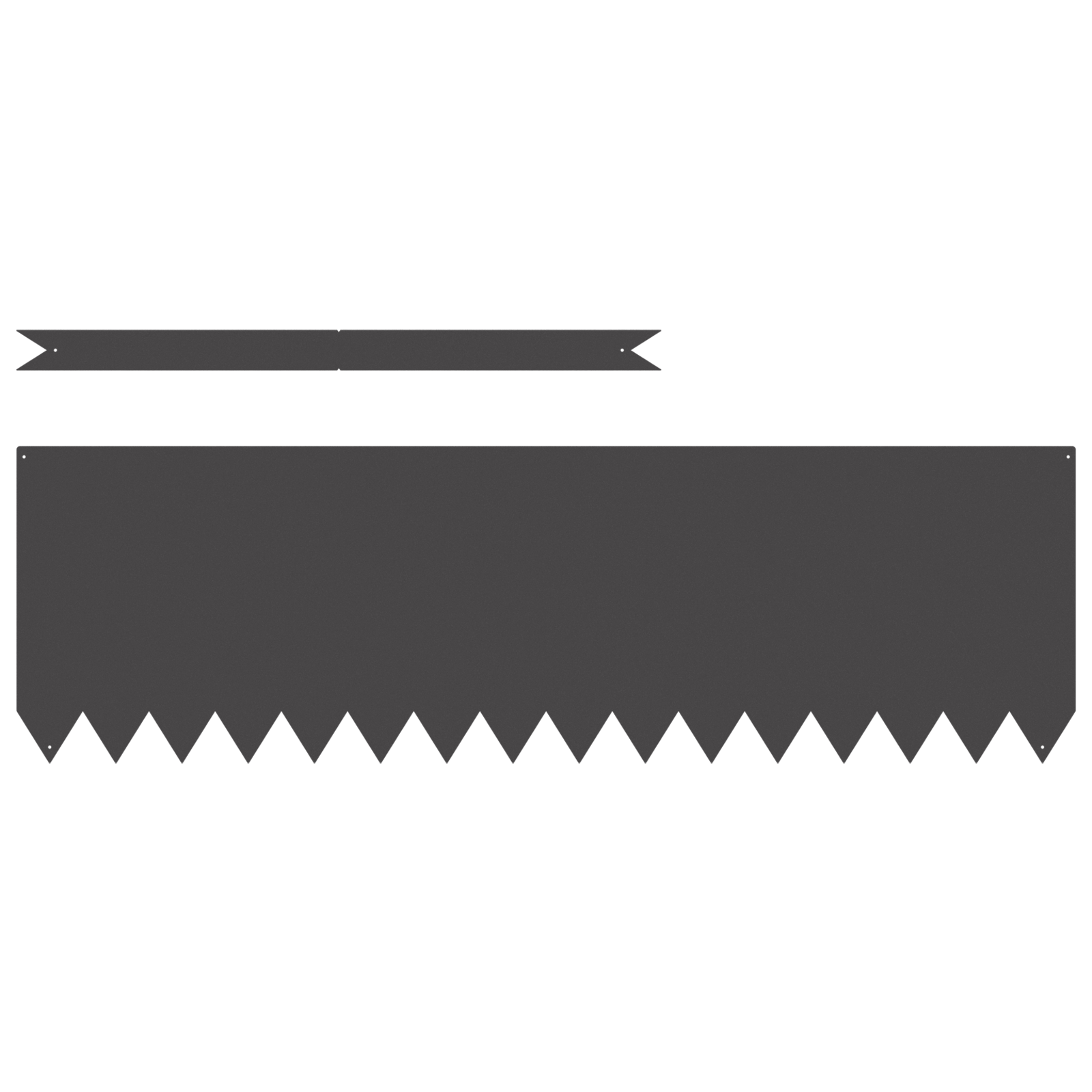 Bordi per Prato  50 pz Nero 100x0,5x30 cm Acciaio