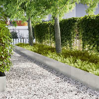 Bordature per Prato 50 pz 100x0,5x30 cm Acciaio Inossidabile