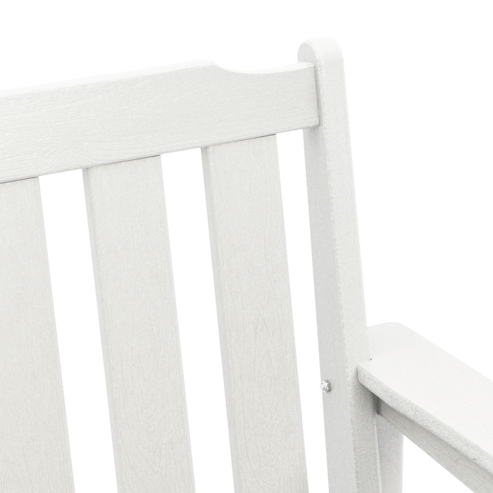 Sedie da Giardino  4 pz Bianche 65,5x55,5x88 cm HDPE