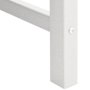 Sedie da Giardino  4 pz Bianche 65,5x55,5x88 cm HDPE