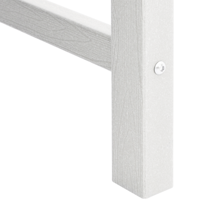 Sedie da Giardino  4 pz Bianche 65,5x55,5x88 cm HDPE