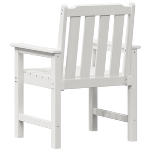 Sedie da Giardino  4 pz Bianche 65,5x55,5x88 cm HDPE