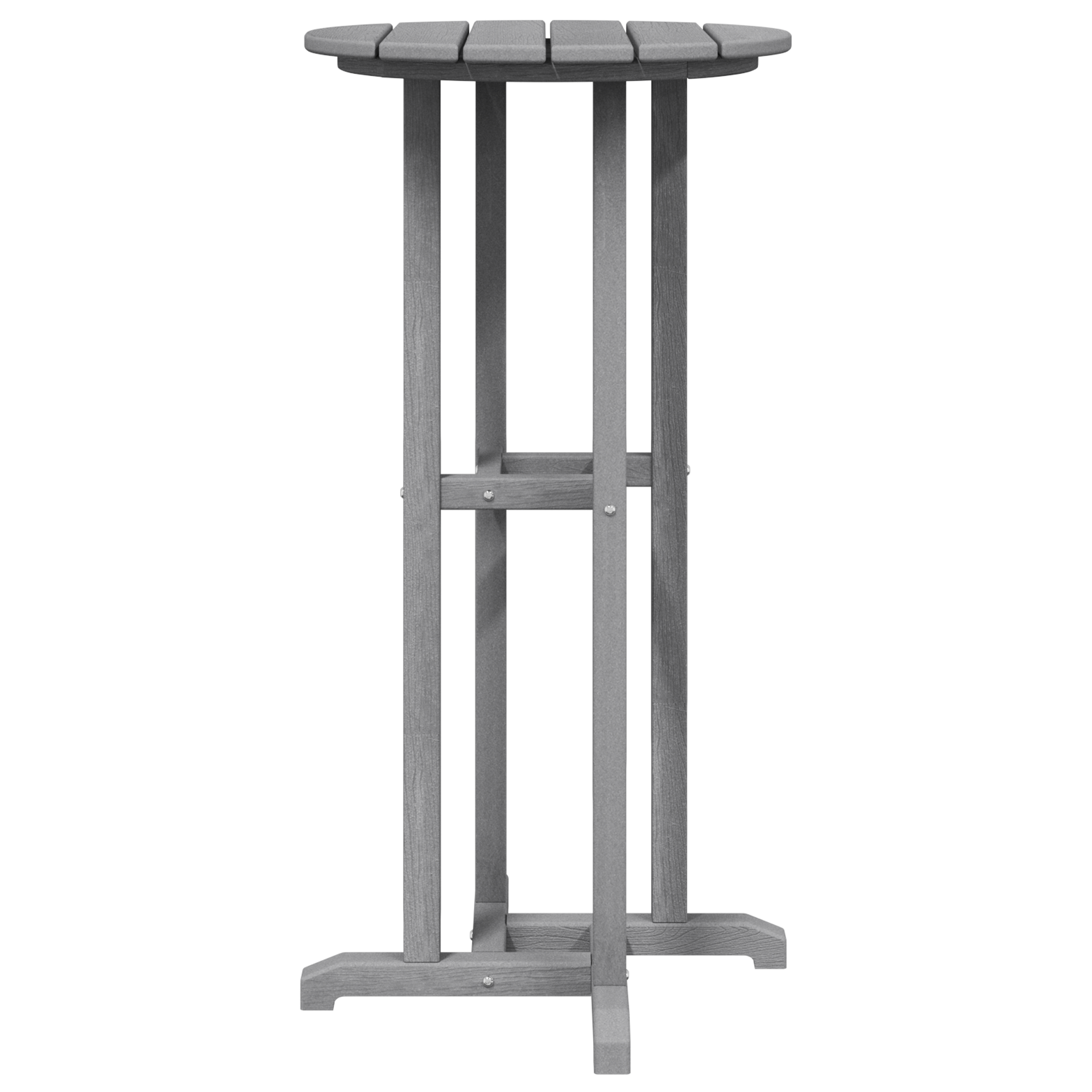 Set Bar da Giardino  3 Pezzi Grigio Chiaro HDPE