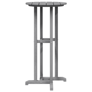 Set Bar da Giardino  3 Pezzi Grigio Chiaro HDPE