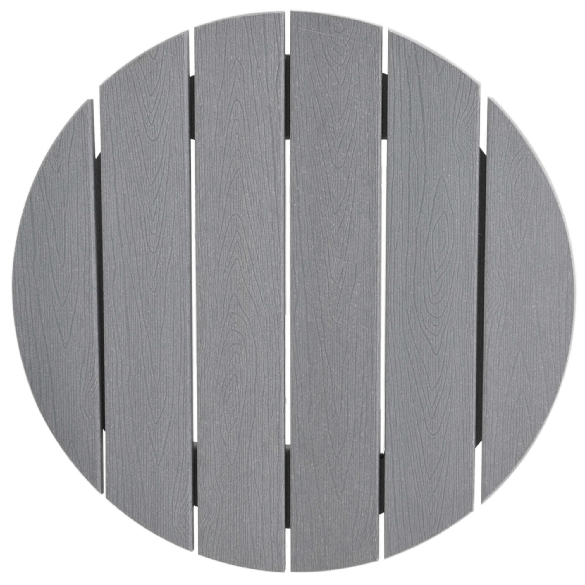 Set Bar da Giardino  3 Pezzi Grigio Chiaro HDPE