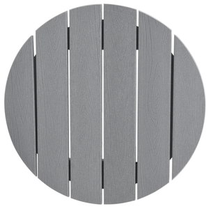 Set Bar da Giardino  3 Pezzi Grigio Chiaro HDPE