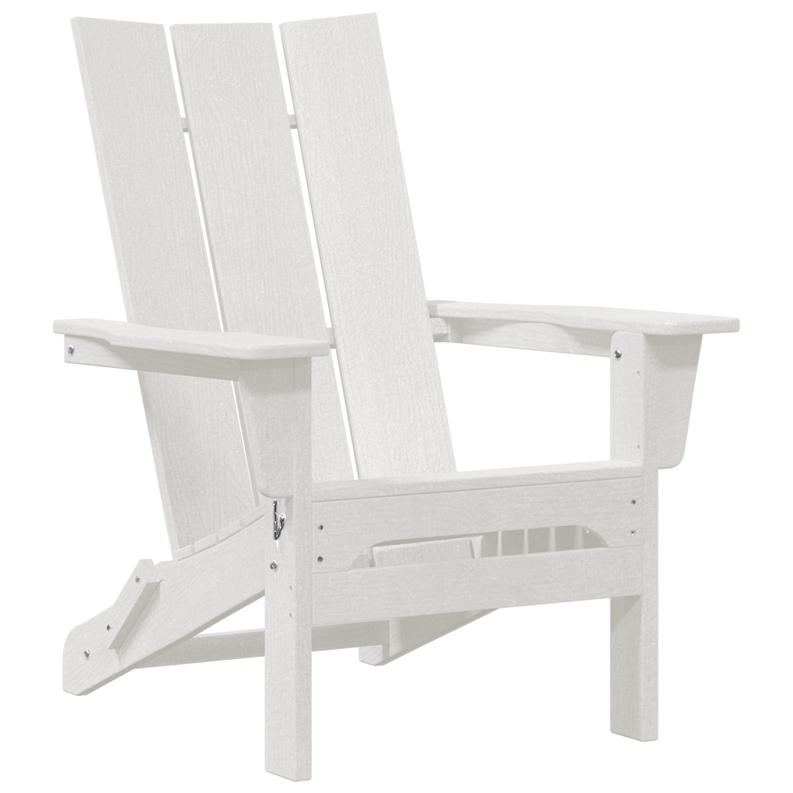 Sedie Adirondack Pieghevoli  2 pcs Bianca 74.5x80.5x90 cm HDPE