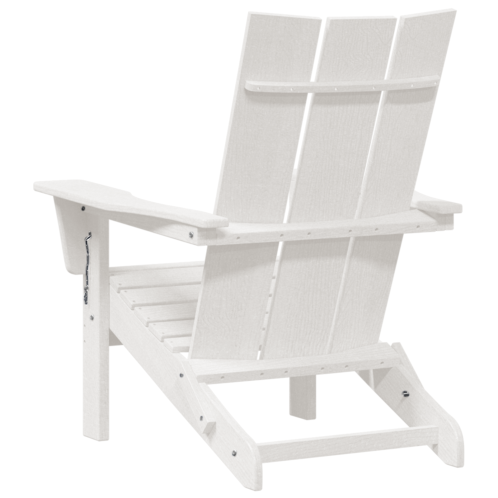 Sedie Adirondack Pieghevoli  2 pcs Bianca 74.5x80.5x90 cm HDPE
