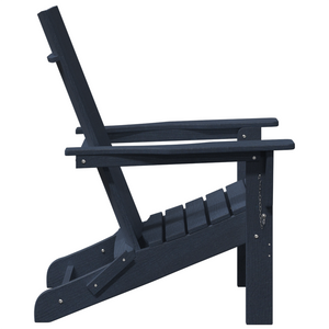 Sedie Adirondack Pieghevoli  2 pcs Blu Marina 74.5x80.5x90 cm HDPE