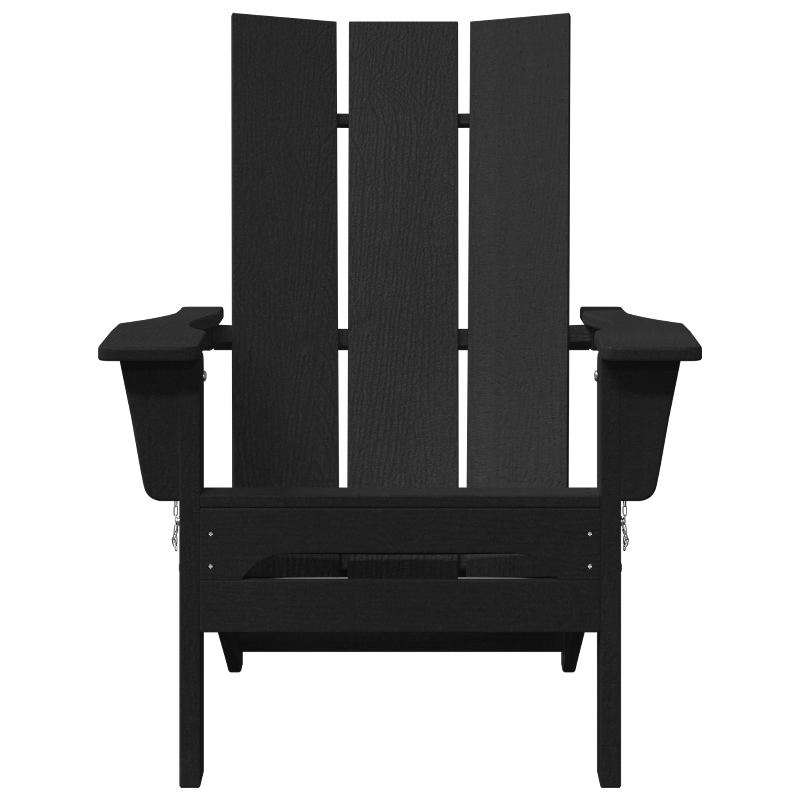 Sedie Adirondack Pieghevoli  2 pz Nero 74.5x80.5x90 cm HDPE