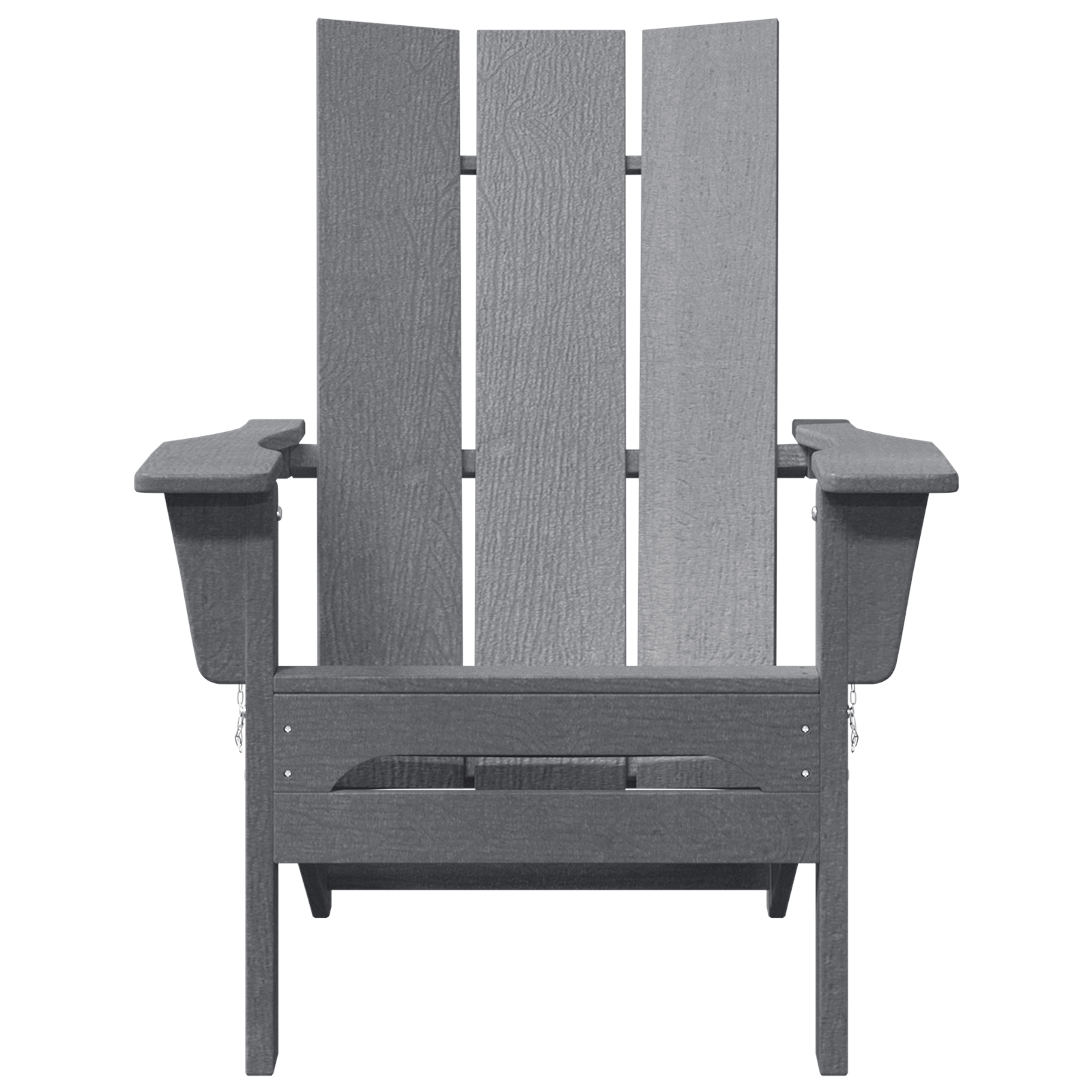 Sedie Adirondack Pieghevoli  2 pcs Grigio Chiaro 74.5x80.5x90 cm HDPE