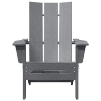 Sedie Adirondack Pieghevoli  2 pcs Grigio Chiaro 74.5x80.5x90 cm HDPE