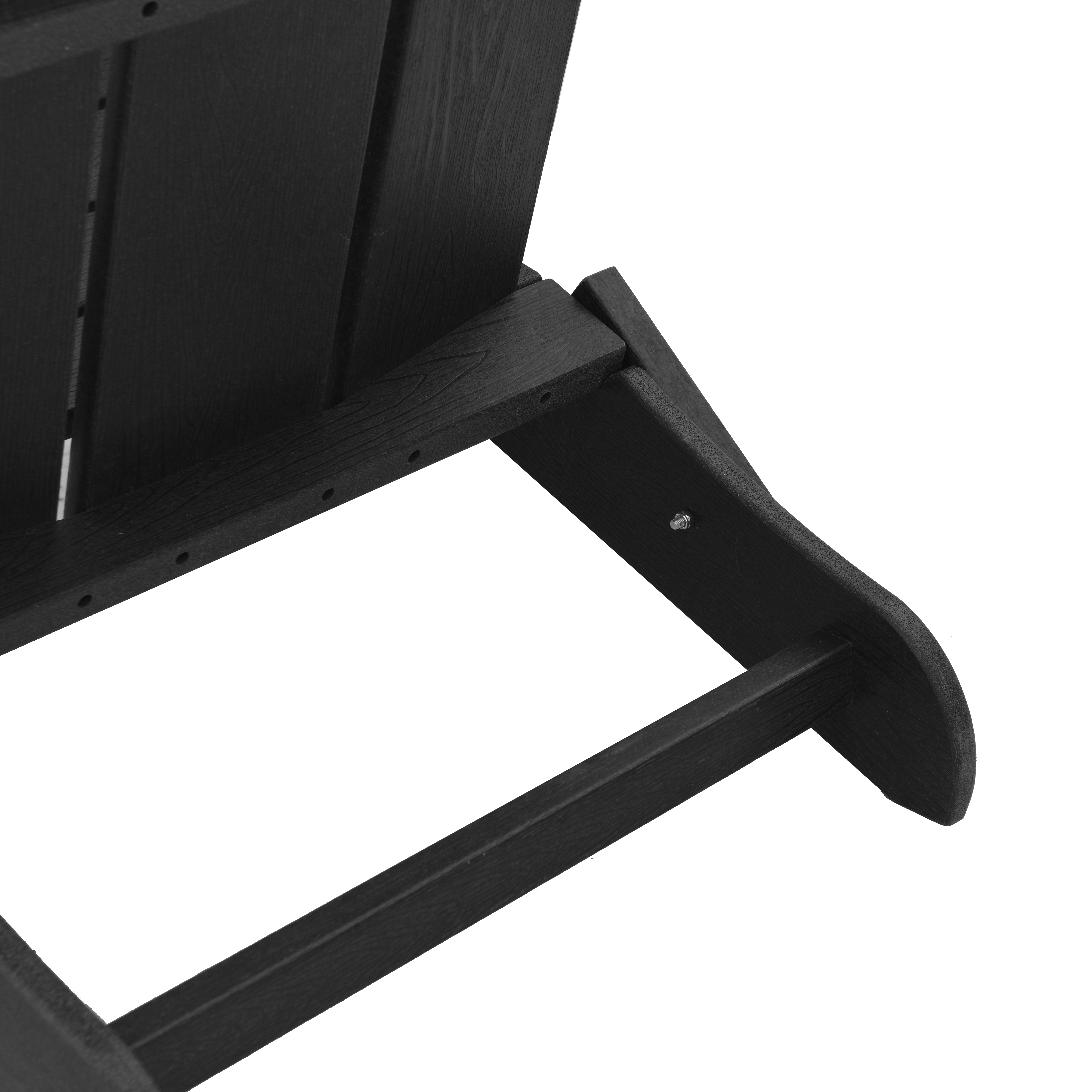 Set di lounge da giardino 3 pezzi  Nero HDPE