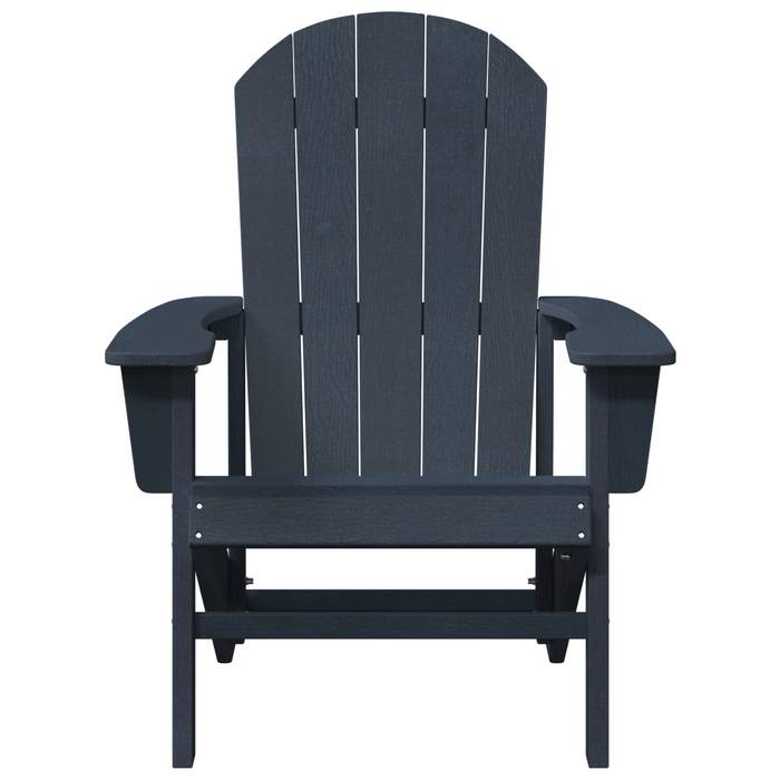 Sedi Adirondack  2 pcs Blu Navy 74x82x90 cm HDPE