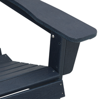 Sedia Adirondack  con poggiapiedi 2 pcs blu navy HDPE