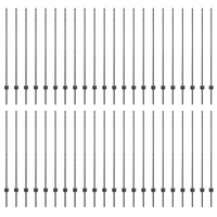 Pali di Recinzione 88 pcs U-Channel Grigio 180 cm Acciaio