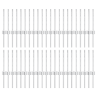 Pali da recinzione 44 pcs U-Channel Argento 80 cm Acciaio