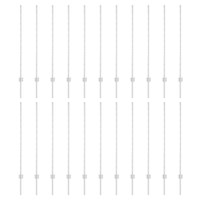 Pali per Recinzione 44 pcs U-Channel Argento 160 cm Acciaio