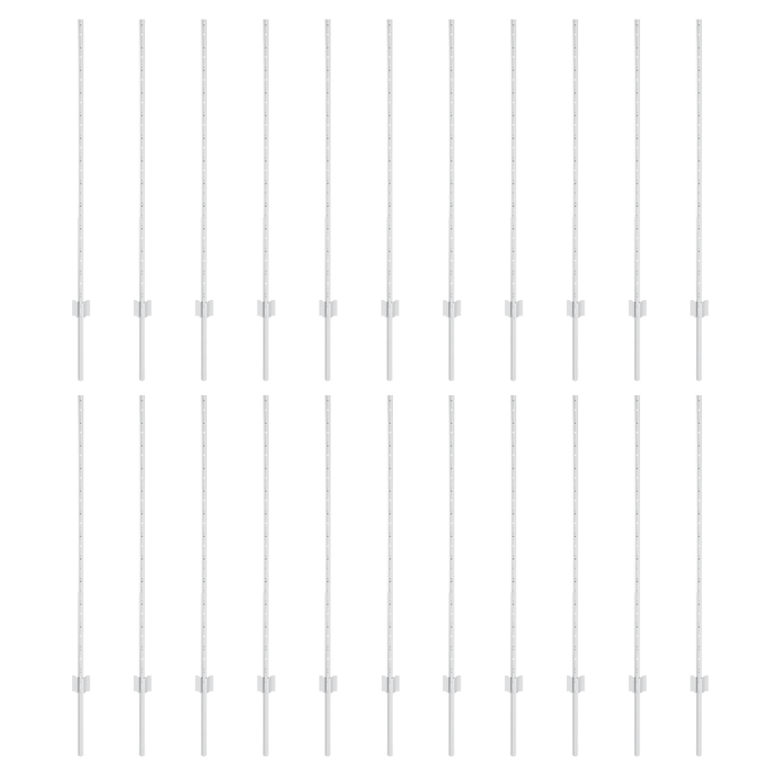 Pali per Recinzione 44 pcs U-Channel Argento 160 cm Acciaio