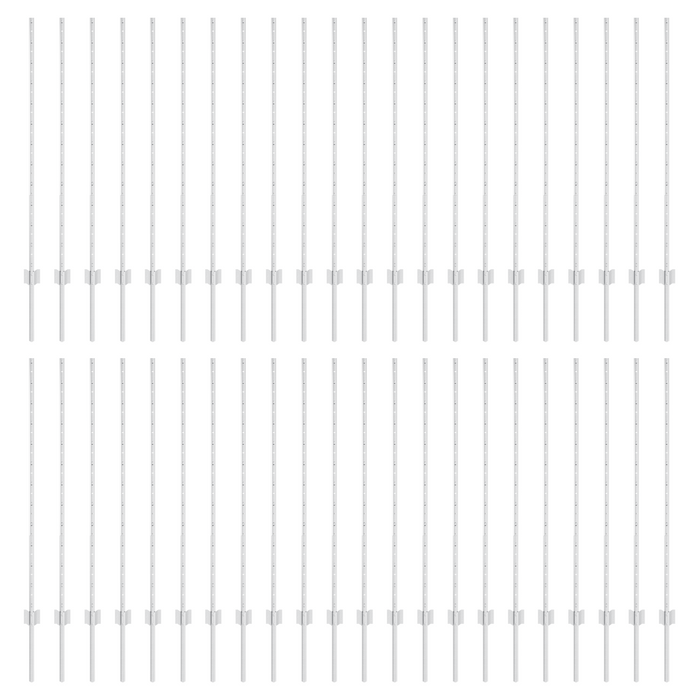 Pali di Recinzione 88 pcs U-Channel Argento 160 cm Acciaio