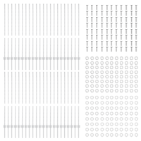 Pali di Recinzione 88 pcs U-Channel Argento 160 cm Acciaio