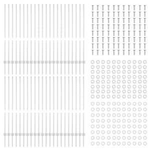 Pali di Recinzione 88 pcs U-Channel Argento 160 cm Acciaio