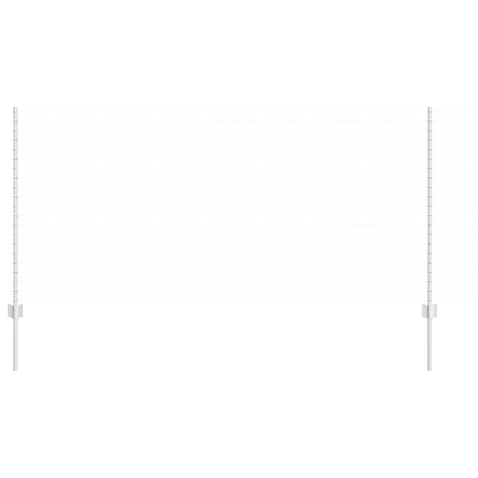 Pali di Recinzione 88 pcs U-Channel Argento 160 cm Acciaio