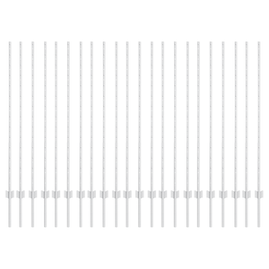 Pali per recinzione 44 pcs U-Channel Argento 180 cm Acciaio