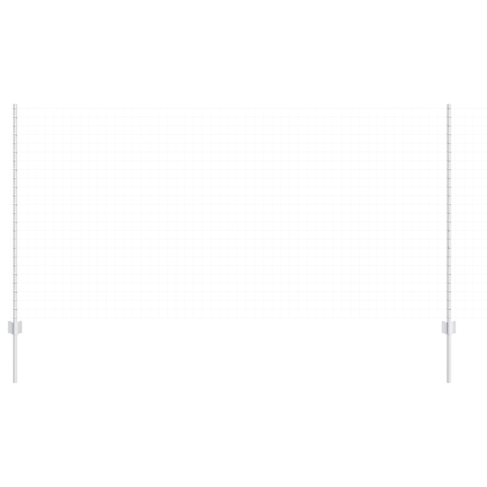 Pali per recinzione 44 pcs U-Channel Argento 180 cm Acciaio