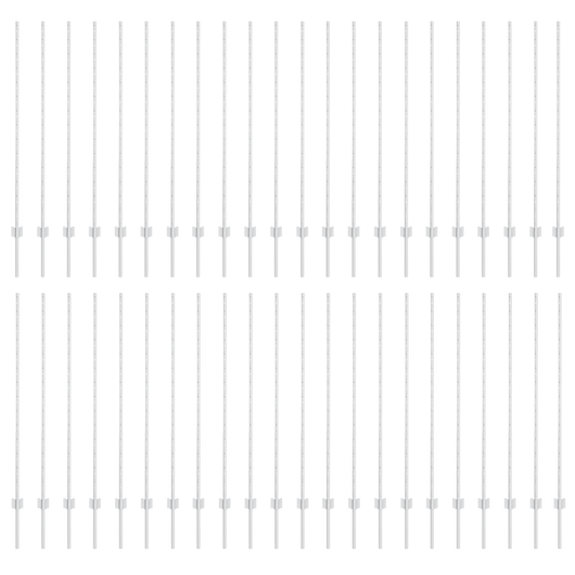 88 pcs Pali di Acciaio Argento U-Channel 180 cm