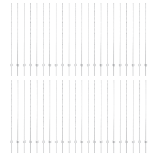 Pali di Recinzione 88 pcs U-Channel Argento 200 cm Acciaio