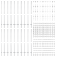 Pali di Recinzione 88 pcs U-Channel Argento 200 cm Acciaio