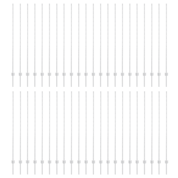 Paletti per recinzioni 88 pcs U-Channel Argento 200 cm Acciaio