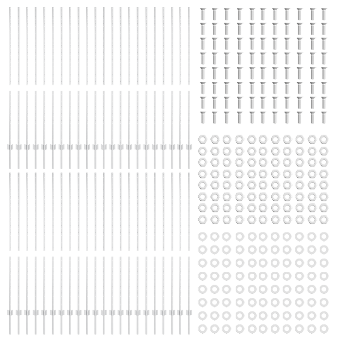 Paletti per recinzioni 88 pcs U-Channel Argento 200 cm Acciaio