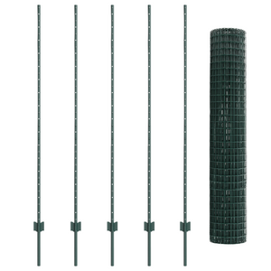 Set di Recinzione da Giardino Set di 2 Verde