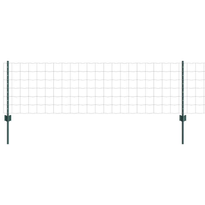 Euro Fence con 11 Posti Verde 0,6x25 m Acciaio