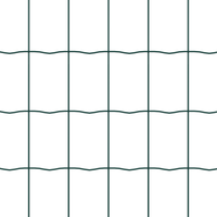 Set di Recinzione Set di 2 Verde Acciaio 25 x 1 m Durevole